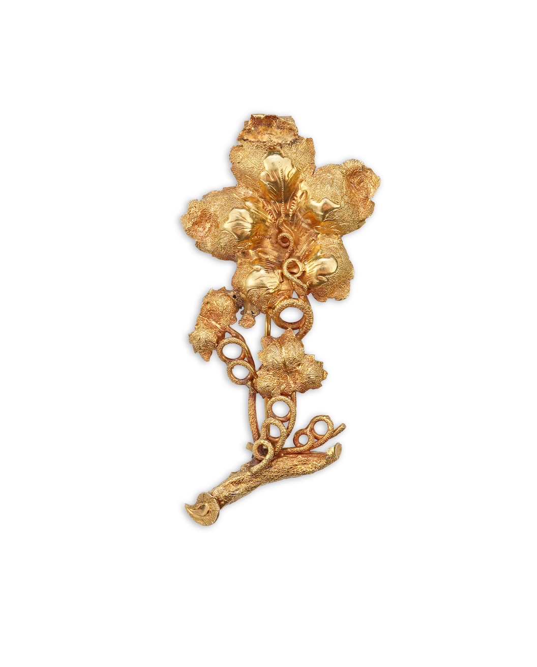 A gold brooch, circa 1840